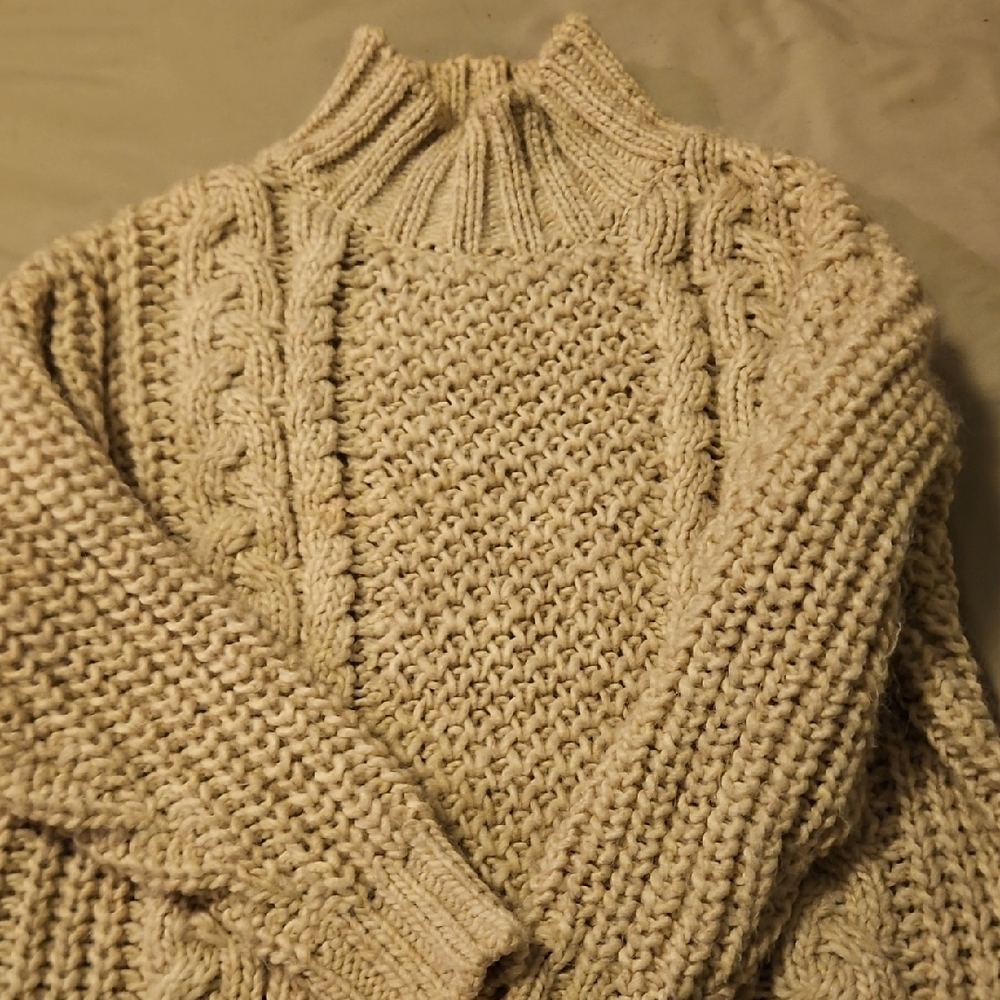 Universal Thread Cream Cowl Neck Sweater